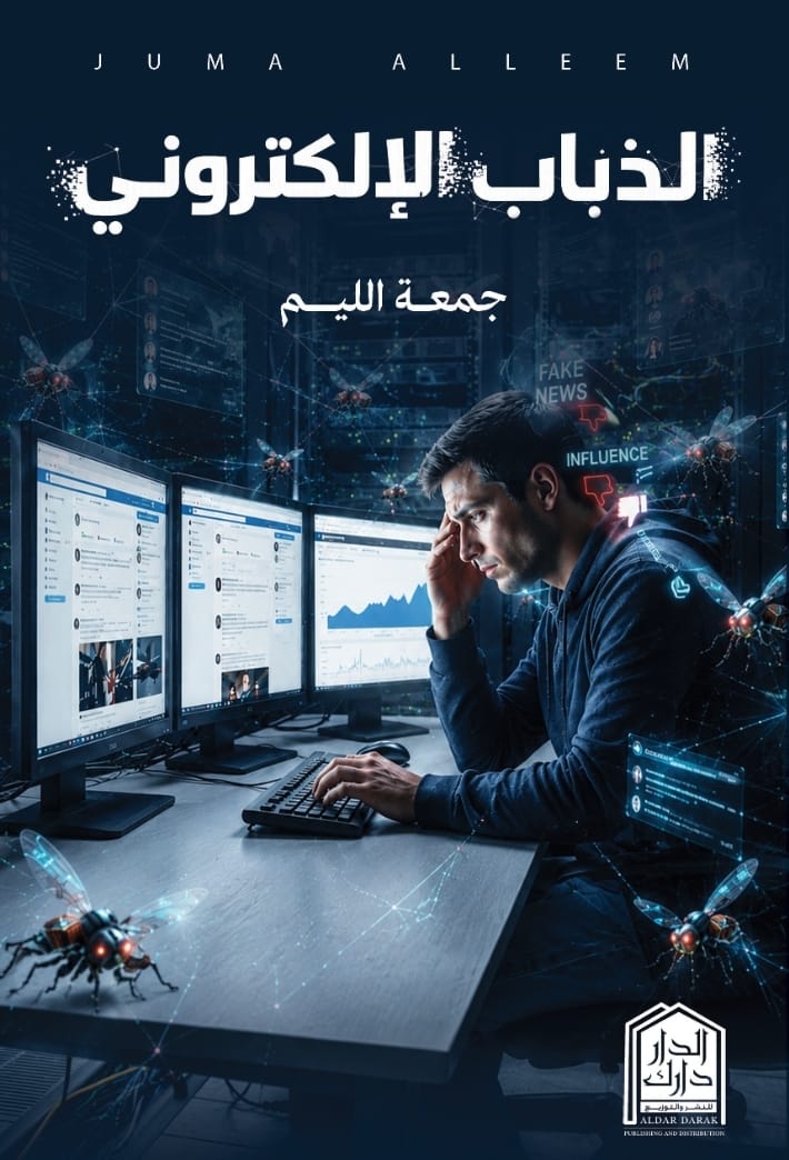 غلاف كتاب الذباب الإلكتروني للكاتب جمعة الليم