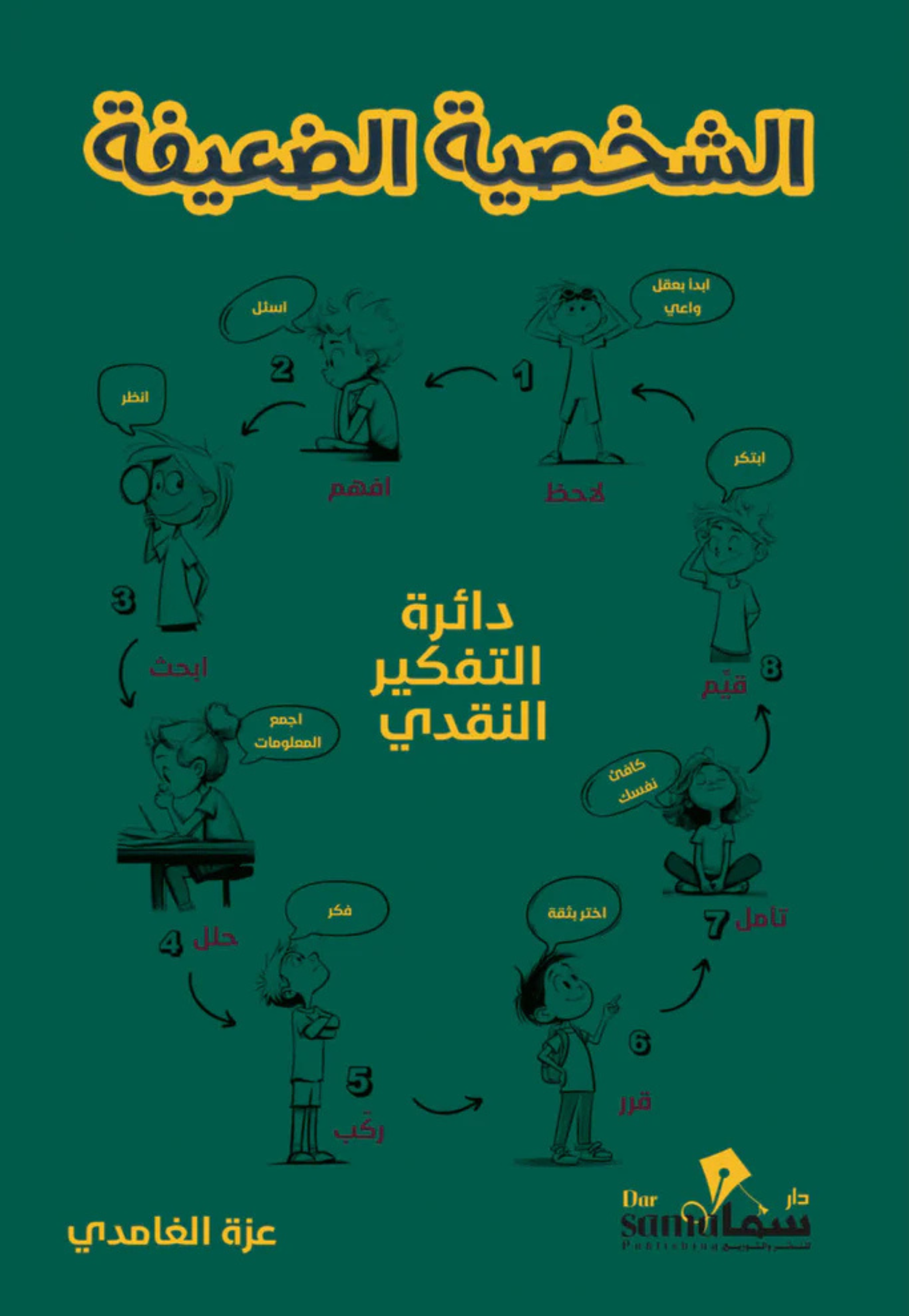 غلاف كتاب الشخصية الضعيفة للكاتب عزة الغامدي