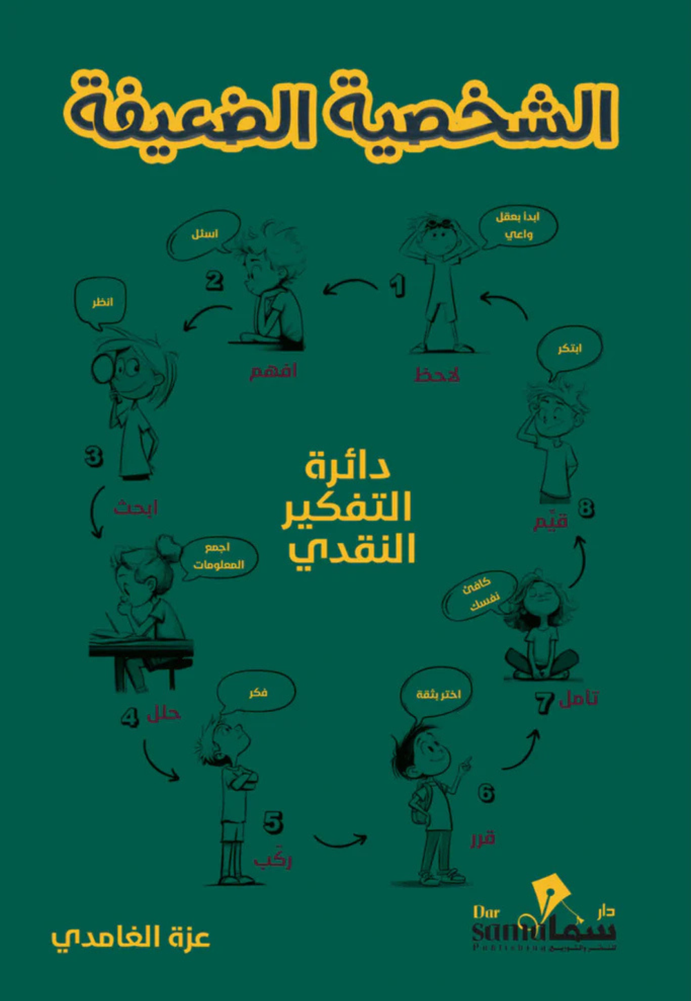 غلاف كتاب الشخصية الضعيفة للكاتب عزة الغامدي